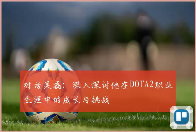 对话吴磊：深入探讨他在DOTA2职业生涯中的成长与挑战
